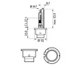 PHILIPS rovka dlkovho svtlometu Xenon WhiteVision gen2 PHI 85126WHV2S1, 85126WHV2S1