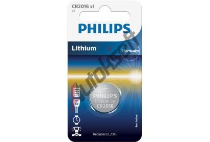 PHILIPS Lithiov� baterie CR2016 3V PHI CR2016/01B, CR2016/01B