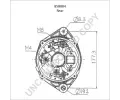 PRESTOLITE ELECTRIC Alterntor PSL 858884, 858884
