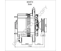 PRESTOLITE ELECTRIC Alterntor PSL 860576, 860576