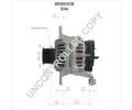 PRESTOLITE ELECTRIC Alterntor PSL 860804GB, 860804GB