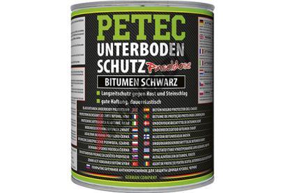 PETEC Ochrana spodn sti karoserie UNTERBODENSCHUTZ BITUMEN, PINSELDOSE, SCHWARZ 1 l PTC 73100, 73100