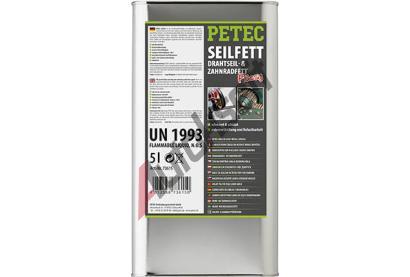PETEC Mazadlo na lana SEILFETT DRAHTSEIL- & ZAHNRADFETT KANISTER 5 l PTC 73615, 73615