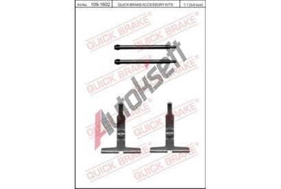 Quick Brake Sada příslušenství obložení kotoučové brzdy QB 109-1602, 109-1602 Quick Brake Sada příslušenství obložení kotoučové brzdy QB 109-1602, 109-1602
