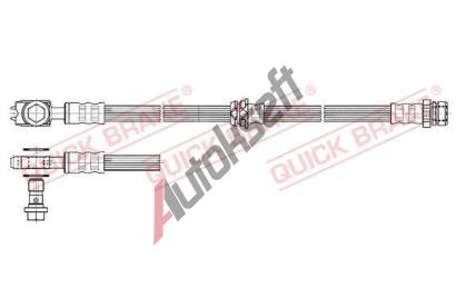 Quick Brake Brzdová hadice QB 50.832X, 50.832X Quick Brake Brzdová hadice QB 50.832X, 50.832X
