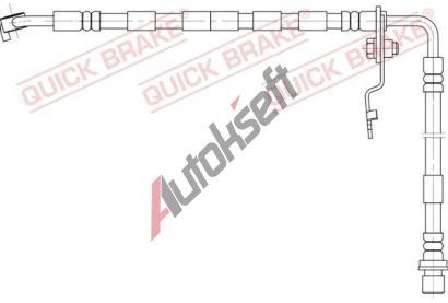 Quick Brake Brzdová hadice QB 50.892, 50.892 Quick Brake Brzdová hadice QB 50.892, 50.892