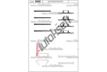 Quick Brake P+L sada ulo�en� brzdov� desti�ky QB 0956, 0956