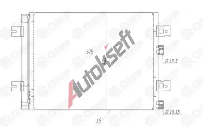 QWP Kondenztor klimatizace QWP WAC123, WAC123