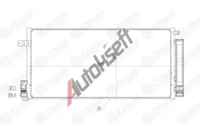 QWP Kondenz�tor klimatizace QWP WAC136, WAC136