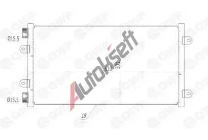 QWP Kondenzátor klimatizace QWP WAC172, WAC172 QWP Kondenzátor klimatizace QWP WAC172, WAC172