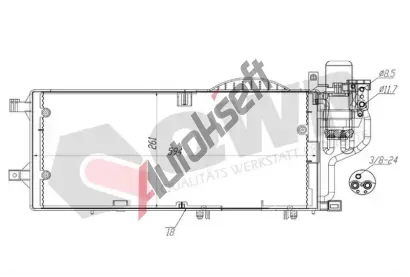 QWP Kondenztor klimatizace QWP WAC178, WAC178