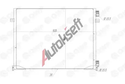 QWP Kondenzátor klimatizace QWP WAC216, WAC216  QWP Kondenzátor klimatizace QWP WAC216, WAC216