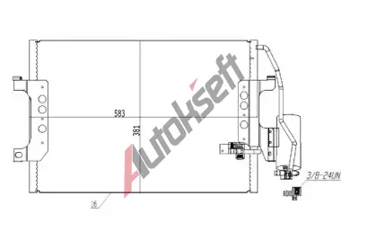 QWP Kondenzátor klimatizace QWP WAC228, WAC228 QWP Kondenzátor klimatizace QWP WAC228, WAC228