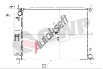 QWP Kondenz�tor klimatizace QWP WAC349, WAC349