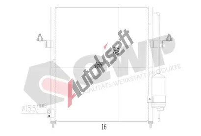 QWP Kondenz�tor klimatizace QWP WAC397, WAC397