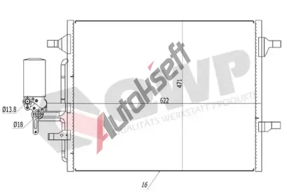 QWP Kondenztor klimatizace QWP WAC399, WAC399