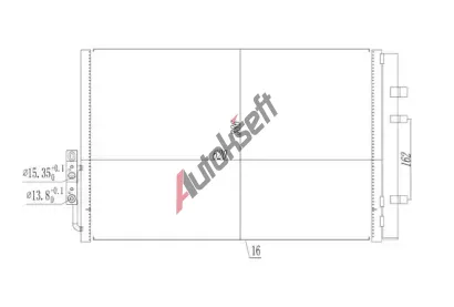 QWP Kondenz�tor klimatizace QWP WAC412, WAC412