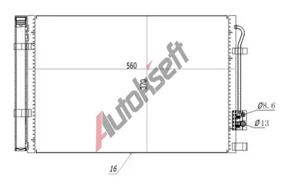 QWP Kondenz�tor klimatizace QWP WAC423, WAC423