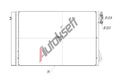 QWP Kondenztor klimatizace QWP WAC434, WAC434