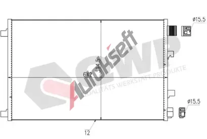 QWP Kondenz�tor klimatizace QWP WAC438, WAC438