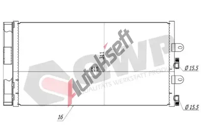 QWP Kondenztor klimatizace QWP WAC455, WAC455