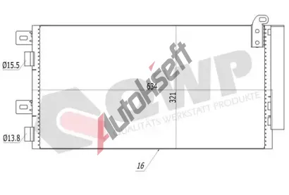 QWP Kondenz�tor klimatizace QWP WAC492, WAC492