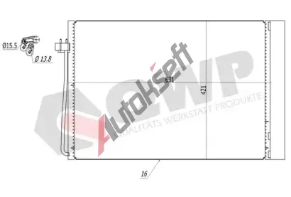 QWP Kondenztor klimatizace QWP WAC493, WAC493