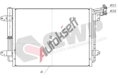 QWP Kondenz�tor klimatizace QWP WAC498, WAC498
