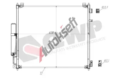 QWP Kondenztor klimatizace QWP WAC502, WAC502