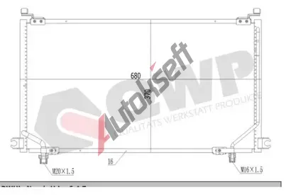 QWP Kondenz�tor klimatizace QWP WAC513, WAC513