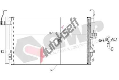 QWP Kondenz�tor klimatizace QWP WAC517, WAC517