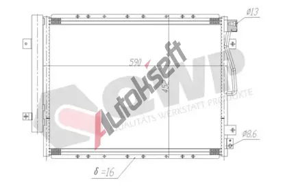 QWP Kondenz�tor klimatizace QWP WAC522, WAC522