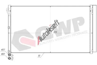 QWP Kondenz�tor klimatizace QWP WAC535, WAC535