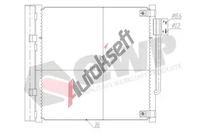 QWP Kondenz�tor klimatizace QWP WAC536, WAC536