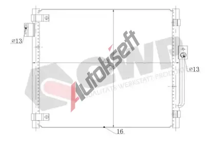 QWP Kondenzátor klimatizace QWP WAC537, WAC537 QWP Kondenzátor klimatizace QWP WAC537, WAC537