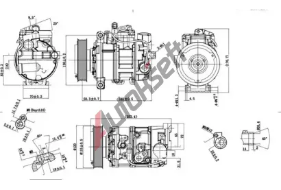 QWP Kompresor klimatizace QWP WCP105N, WCP105N QWP Kompresor klimatizace QWP WCP105N, WCP105N