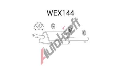 QWP Zadn tlumi vfuku QWP WEX144, WEX144