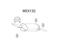 Zadní tlumič výfuku QWP ‐ QWP WEX152  Zadní tlumič výfuku QWP ‐ QWP WEX152