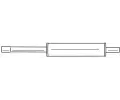 Střední tlumič výfuku QWP ‐ QWP WEX191  Střední tlumič výfuku QWP ‐ QWP WEX191
