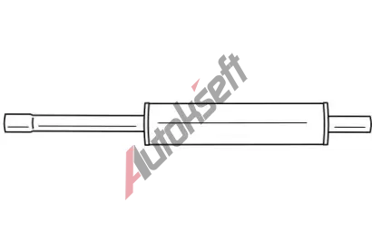 QWP Střední tlumič výfuku QWP WEX191, WEX191  QWP Střední tlumič výfuku QWP WEX191, WEX191