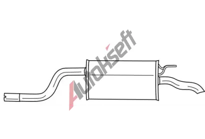 QWP Zadní tlumič výfuku QWP WEX197, WEX197 QWP Zadní tlumič výfuku QWP WEX197, WEX197