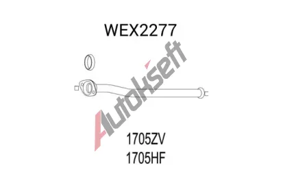 QWP Výfuková trubka QWP WEX2277, WEX2277 QWP Výfuková trubka QWP WEX2277, WEX2277
