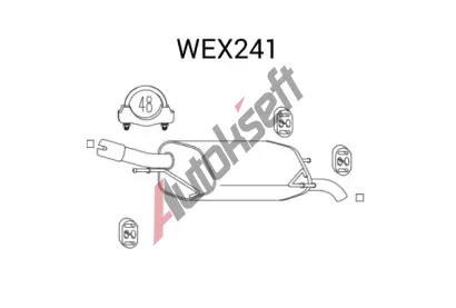 QWP Zadn tlumi vfuku QWP WEX241, WEX241