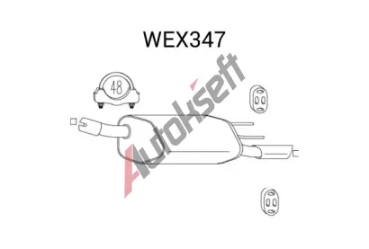 QWP Zadn� tlumi� v�fuku QWP WEX347, WEX347