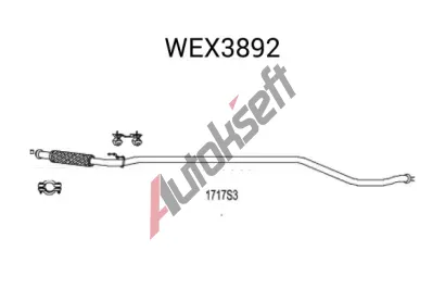 QWP Vfukov trubka QWP WEX3892, WEX3892