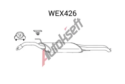 QWP Zadn tlumi vfuku QWP WEX426, WEX426