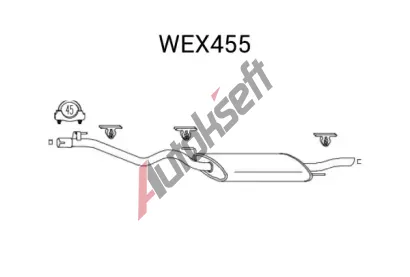 QWP Zadn tlumi vfuku QWP WEX455, WEX455