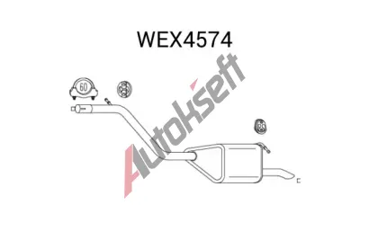 QWP Zadn� tlumi� v�fuku QWP WEX4574, WEX4574