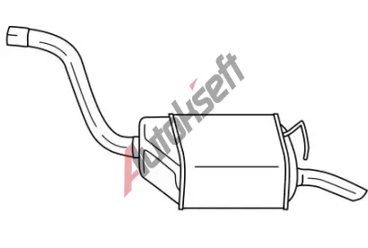 QWP Zadní tlumič výfuku QWP WEX4575, WEX4575 QWP Zadní tlumič výfuku QWP WEX4575, WEX4575