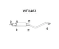 Střední tlumič výfuku QWP ‐ QWP WEX483  Střední tlumič výfuku QWP ‐ QWP WEX483